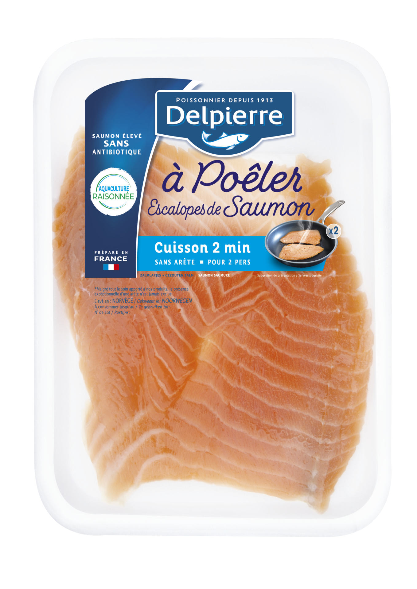 ESCALOPE DE SAUMON À POÊLER