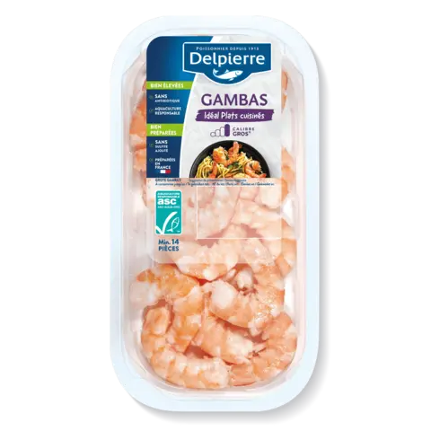 GAMBAS DÉCORTIQUÉES CUITES