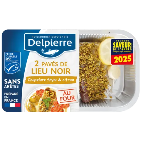 PAVÉS DE LIEU NOIR CHAPELURE THYM CITRON