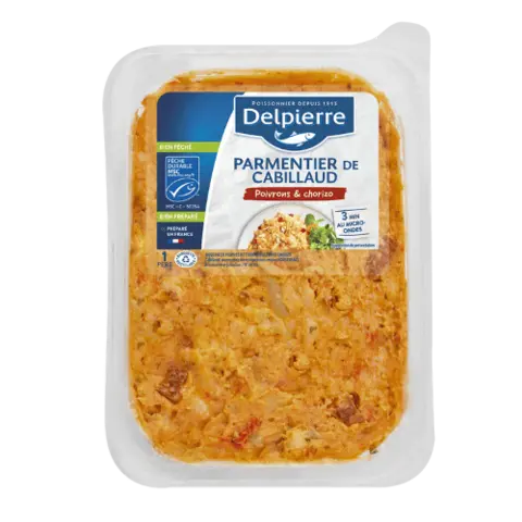 PARMENTIER DE CABILLAUD - POIVRONS & CHORIZO